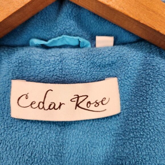 Cedar Rose Girls Blue Teal Quilted Puffer Vest Size XL Zip Pockets Western - Picture 7 of 10